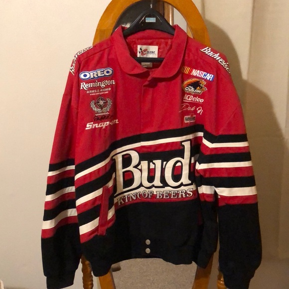Nascar Other - NASCAR early years DALE jr Large jacket. Red, white, black